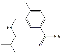 4-fluoro-3-{[(2-methylpropyl)amino]methyl}benzamide Structure
