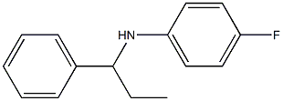 4-fluoro-N-(1-phenylpropyl)aniline 구조식 이미지