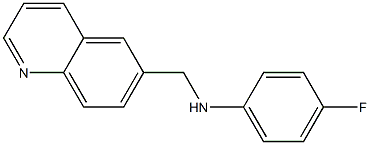 4-fluoro-N-(quinolin-6-ylmethyl)aniline 구조식 이미지