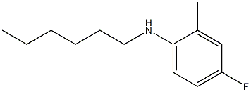 4-fluoro-N-hexyl-2-methylaniline Structure