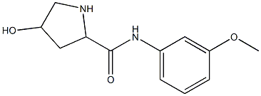4-hydroxy-N-(3-methoxyphenyl)pyrrolidine-2-carboxamide Structure