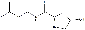 4-hydroxy-N-(3-methylbutyl)pyrrolidine-2-carboxamide 구조식 이미지