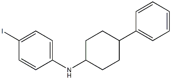 4-iodo-N-(4-phenylcyclohexyl)aniline 구조식 이미지