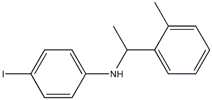 4-iodo-N-[1-(2-methylphenyl)ethyl]aniline Structure