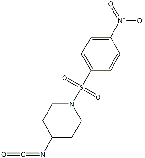 4-isocyanato-1-[(4-nitrobenzene)sulfonyl]piperidine Structure