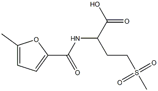 4-methanesulfonyl-2-[(5-methylfuran-2-yl)formamido]butanoic acid Structure