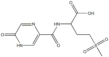 4-methanesulfonyl-2-[(5-oxo-4,5-dihydropyrazin-2-yl)formamido]butanoic acid Structure