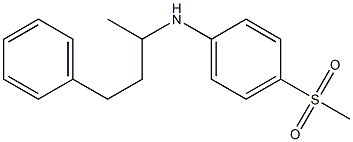 4-methanesulfonyl-N-(4-phenylbutan-2-yl)aniline 구조식 이미지