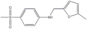 4-methanesulfonyl-N-[(5-methylfuran-2-yl)methyl]aniline Structure