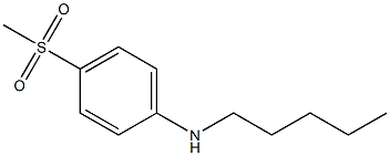 4-methanesulfonyl-N-pentylaniline 구조식 이미지