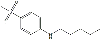 4-methanesulfonyl-N-pentylaniline Structure