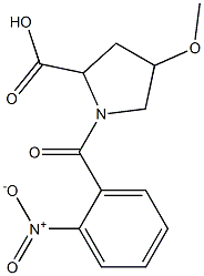 4-methoxy-1-(2-nitrobenzoyl)pyrrolidine-2-carboxylic acid 구조식 이미지