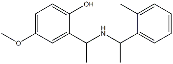 4-methoxy-2-(1-{[1-(2-methylphenyl)ethyl]amino}ethyl)phenol 구조식 이미지