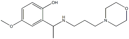 4-methoxy-2-(1-{[3-(morpholin-4-yl)propyl]amino}ethyl)phenol Structure