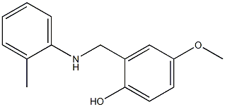 4-methoxy-2-{[(2-methylphenyl)amino]methyl}phenol 구조식 이미지