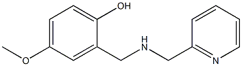 4-methoxy-2-{[(pyridin-2-ylmethyl)amino]methyl}phenol Structure