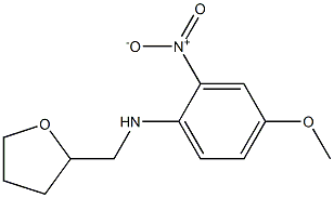 4-methoxy-2-nitro-N-(oxolan-2-ylmethyl)aniline Structure