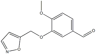 4-methoxy-3-(1,2-oxazol-5-ylmethoxy)benzaldehyde Structure