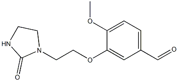 4-methoxy-3-[2-(2-oxoimidazolidin-1-yl)ethoxy]benzaldehyde Structure