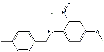 4-methoxy-N-[(4-methylphenyl)methyl]-2-nitroaniline Structure