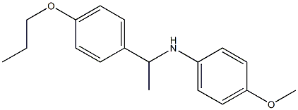 4-methoxy-N-[1-(4-propoxyphenyl)ethyl]aniline Structure