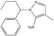 4-methyl-1-(1-phenylbutyl)-1H-pyrazol-5-amine 구조식 이미지