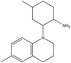 4-methyl-2-(6-methyl-1,2,3,4-tetrahydroquinolin-1-yl)cyclohexan-1-amine 구조식 이미지