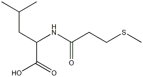 4-methyl-2-[3-(methylsulfanyl)propanamido]pentanoic acid Structure