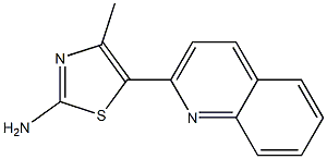 4-methyl-5-(quinolin-2-yl)-1,3-thiazol-2-amine Structure