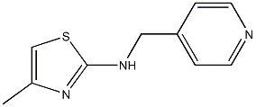 4-methyl-N-(pyridin-4-ylmethyl)-1,3-thiazol-2-amine Structure