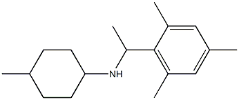 4-methyl-N-[1-(2,4,6-trimethylphenyl)ethyl]cyclohexan-1-amine Structure