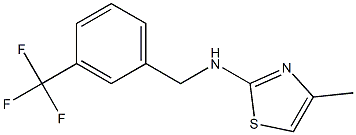 4-methyl-N-{[3-(trifluoromethyl)phenyl]methyl}-1,3-thiazol-2-amine 구조식 이미지