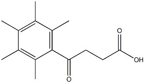 4-oxo-4-(2,3,4,5,6-pentamethylphenyl)butanoic acid 구조식 이미지