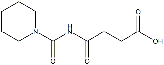 4-oxo-4-(piperidin-1-ylcarbonylamino)butanoic acid 구조식 이미지