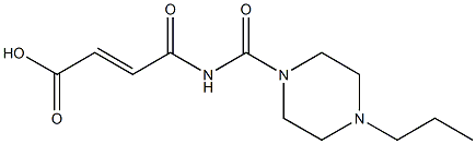 4-oxo-4-[(4-propylpiperazin-1-yl)carbonylamino]but-2-enoic acid Structure