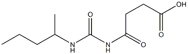 4-oxo-4-[(pentan-2-ylcarbamoyl)amino]butanoic acid 구조식 이미지