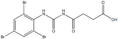 4-oxo-4-{[(2,4,6-tribromophenyl)carbamoyl]amino}butanoic acid Structure