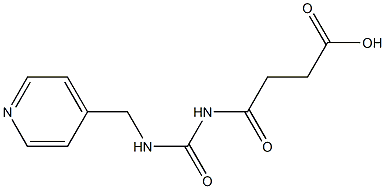 4-oxo-4-{[(pyridin-4-ylmethyl)carbamoyl]amino}butanoic acid 구조식 이미지