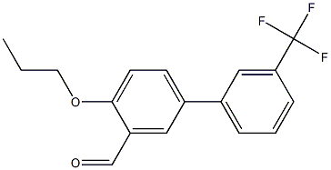 4-propoxy-3'-(trifluoromethyl)-1,1'-biphenyl-3-carbaldehyde Structure