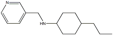 4-propyl-N-(pyridin-3-ylmethyl)cyclohexan-1-amine Structure