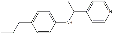 4-propyl-N-[1-(pyridin-4-yl)ethyl]aniline Structure