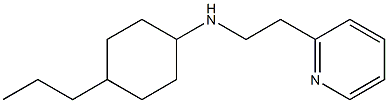 4-propyl-N-[2-(pyridin-2-yl)ethyl]cyclohexan-1-amine Structure