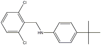 4-tert-butyl-N-[(2,6-dichlorophenyl)methyl]aniline 구조식 이미지