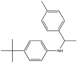 4-tert-butyl-N-[1-(4-methylphenyl)ethyl]aniline 구조식 이미지