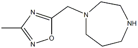 5-(1,4-diazepan-1-ylmethyl)-3-methyl-1,2,4-oxadiazole Structure