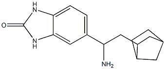 5-(1-amino-2-{bicyclo[2.2.1]heptan-2-yl}ethyl)-2,3-dihydro-1H-1,3-benzodiazol-2-one 구조식 이미지