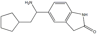 5-(1-amino-2-cyclopentylethyl)-2,3-dihydro-1H-indol-2-one 구조식 이미지