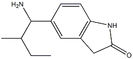 5-(1-amino-2-methylbutyl)-2,3-dihydro-1H-indol-2-one 구조식 이미지