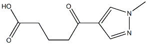 5-(1-methyl-1H-pyrazol-4-yl)-5-oxopentanoic acid 구조식 이미지