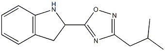 5-(2,3-dihydro-1H-indol-2-yl)-3-(2-methylpropyl)-1,2,4-oxadiazole Structure